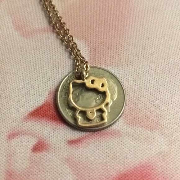 18k rose gold filled hello kitty necklace - Picture 6 of 6